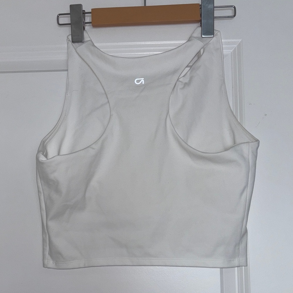 Gap Fit White Sleeveless Women's Athletic Top - Picture 3 of 4